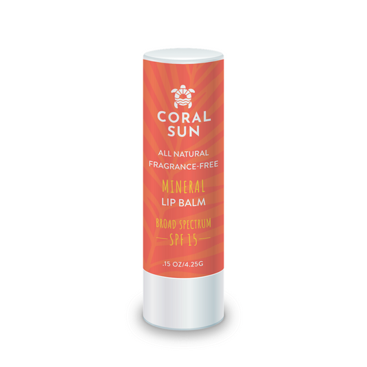 SPF 15 Mineral Lip Balm - Coral Sun