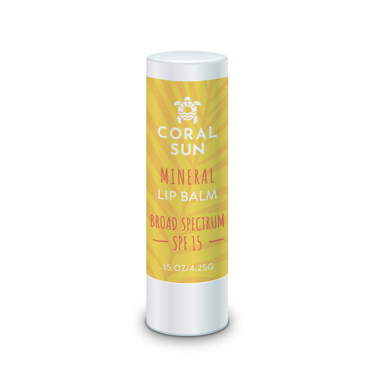 SPF 15 Pineapple Mineral Lip Balm - Coral Sun